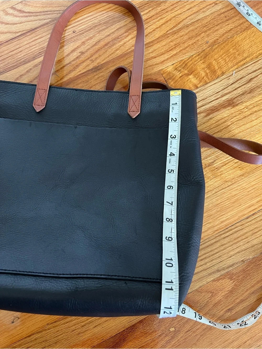 Madewell Leather Zip-Top Medium Transport Tote NWOT